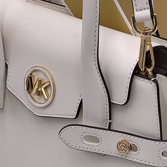 MICHAEL KORS
Carmen Medium Flap Belted Satchel OPTIC WHITE COLOR - Picture 15 of 16